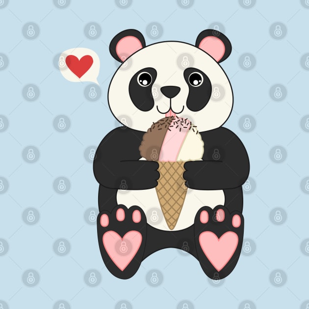 Neapolitan Panda by Megan Noble