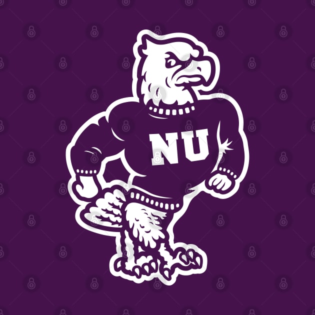 Niagara University Purple Eagles Vintage Mascot by Carl Cordes