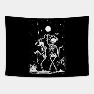 Skeleton Dance And We Felt Alive Tapestry