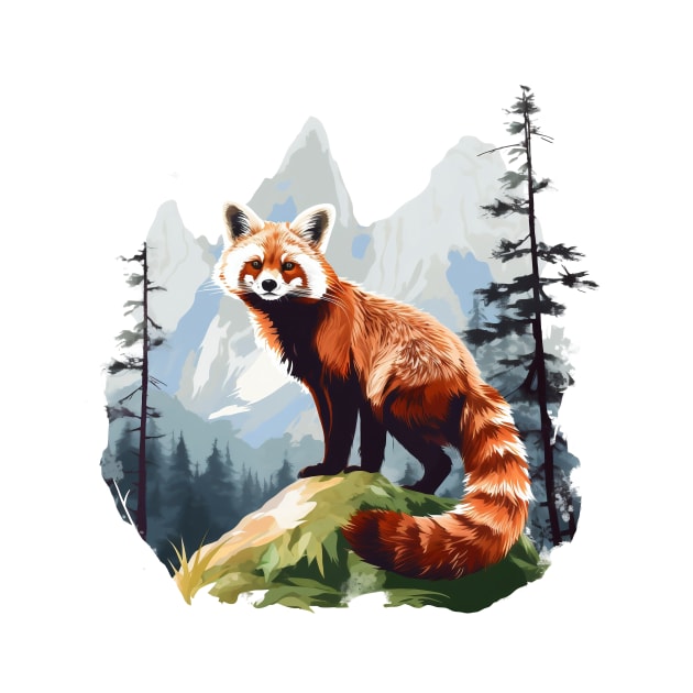 Red Panda In Nature by zooleisurelife