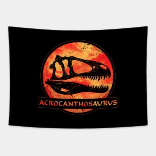 Acrocanthosaurus fossil skull Tapestry