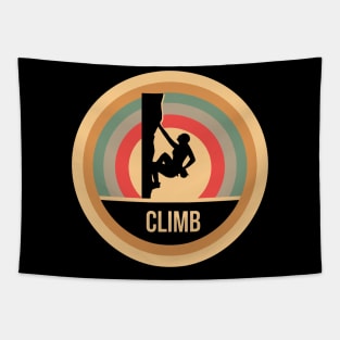 Retro Vintage Climbing Gift For Climbers Tapestry