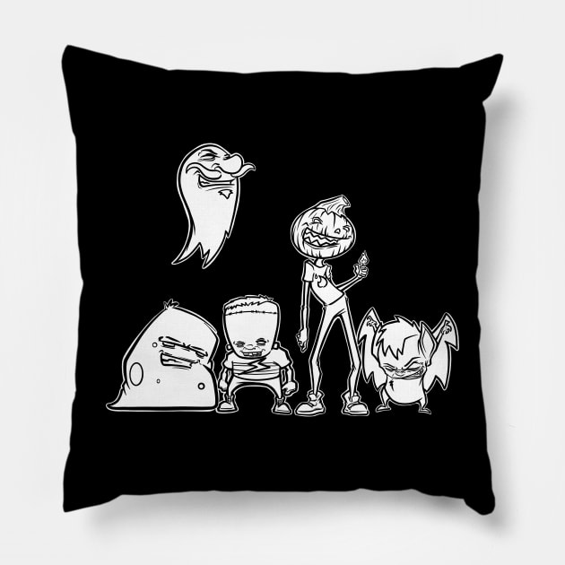 Hollow Dweebs Pillow by the lazy raccoon