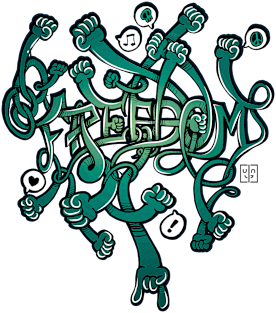 Freedom (green) Magnet