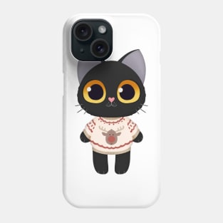 Holiday Black Kitten Phone Case