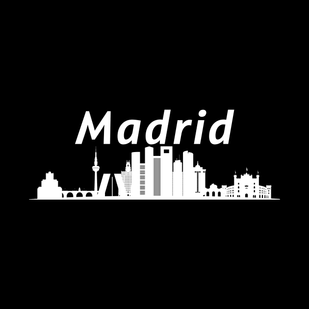 Madrid Skyline by Fantastic Store