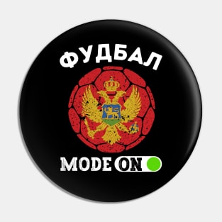 Montenegro Football Pin