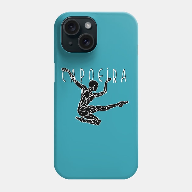 Capoeira Kick Vector Phone Case by badlydrawnbabe