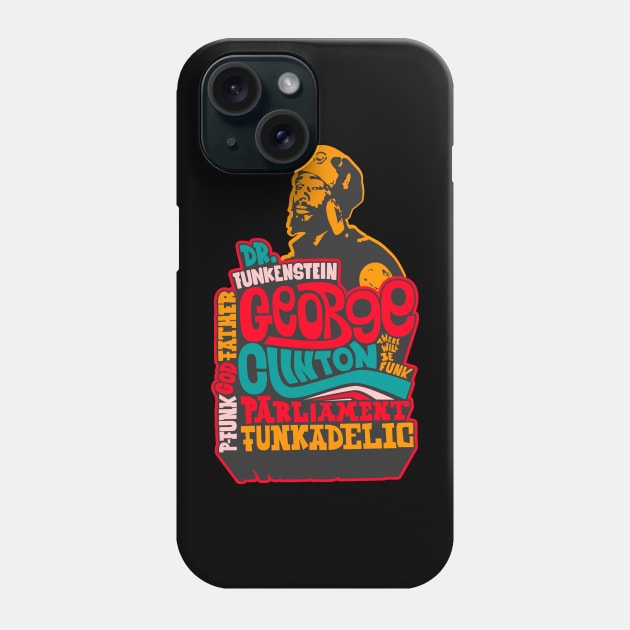 Psychedelic George Clinton - Tribute to the P-Funk Master! Phone Case by Boogosh