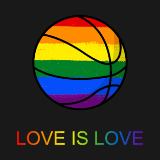 Love is Love - Pride Rainbow Basketball T-Shirt