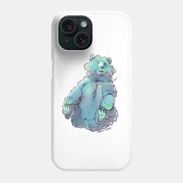 Put Your Feet Up - Fluffy Bear Phone Case by georgiagoddard