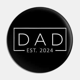 Dad Est 2024 Promoted to Daddy 2024 Pregnancy Announcement Pin