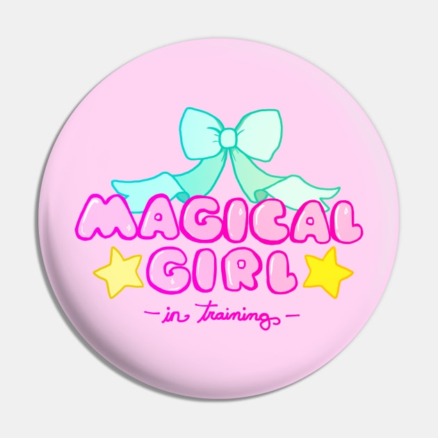 Magical Girl in Training Pin by paintdust