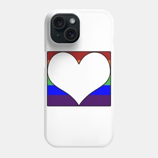 LGBT Heart Block Phone Case