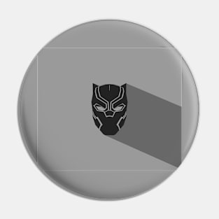 Simple Black Panther with shadow. Pin