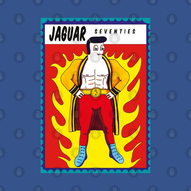 "Wrestler - 'Jaguar Seventies' by CocoFlower