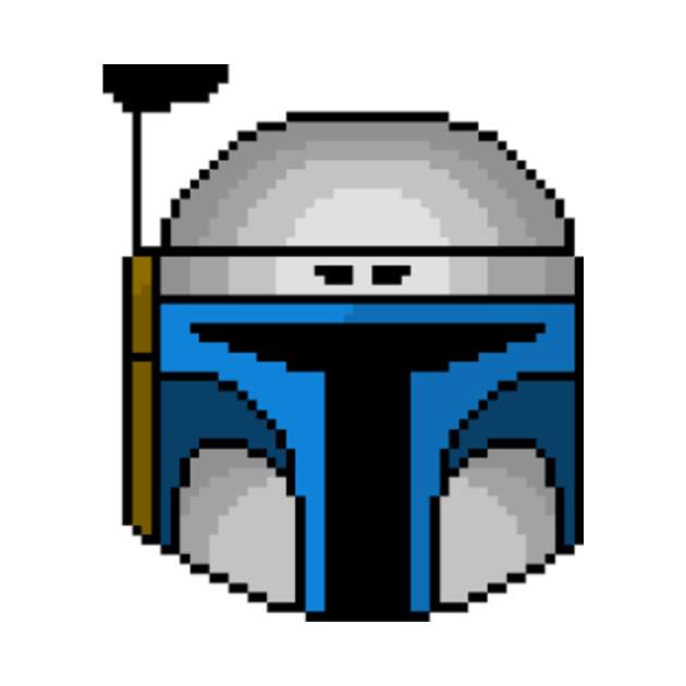 Jango Fett Pixel Helmet T Shirt Jango Fett Tote Teepublic