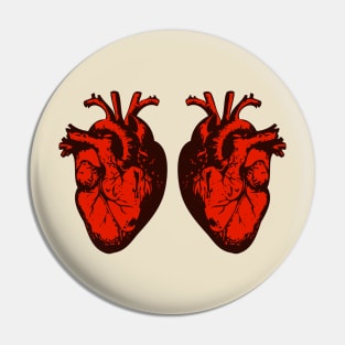 Two Hearts Pin