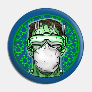 Frankenstein Monster FPV pilot, Halloween gift for FPV addict Pin