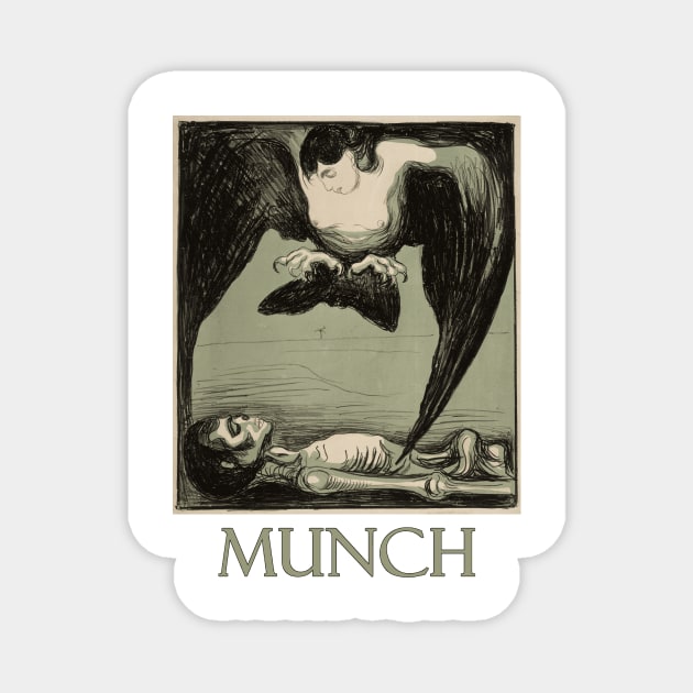 Harpy by Edvard Munch Magnet by Naves