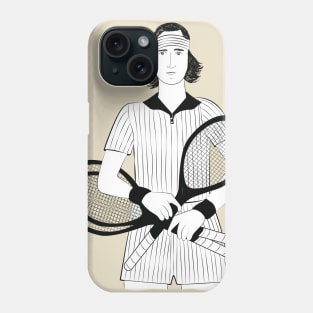 Richie Tenenbaum tenis B&W - Wes Anderson Phone Case