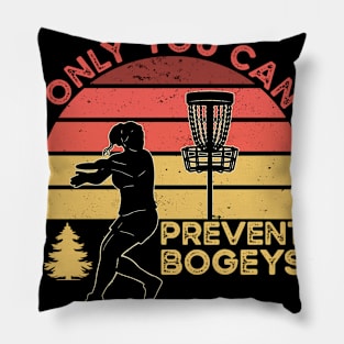 Disc Golf Prevent Bogeys Pillow