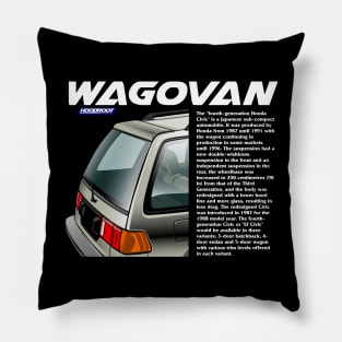 4th GEN CIVIC SHUTTLE WAGOVAN BLACK Pillow