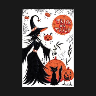 Trick or Treat Halloween Witch T-Shirt