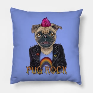 PUG ROCK! Pillow