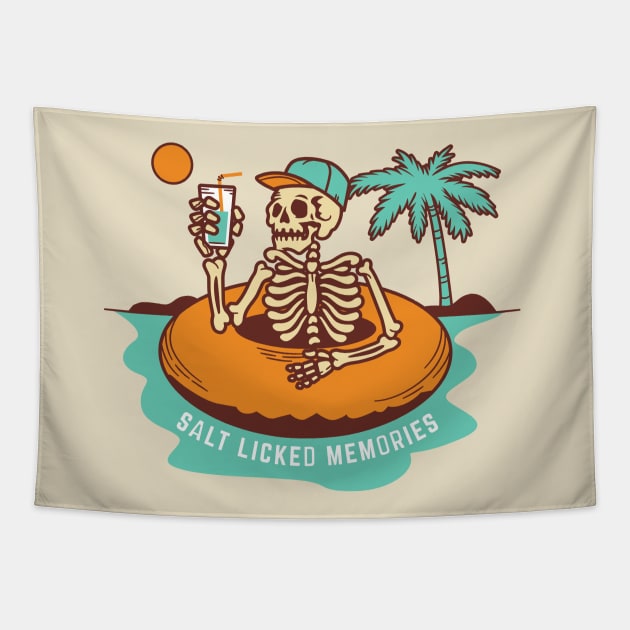 Salt Licked Memories in Orange Tapestry by thepinecones