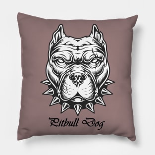 Face Pitbull dog Pillow