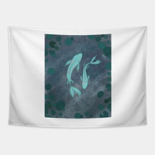 Koi pond Tapestry