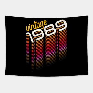 Vintage Made in 1989 ))(( Retro Birthday Year Gift Tapestry