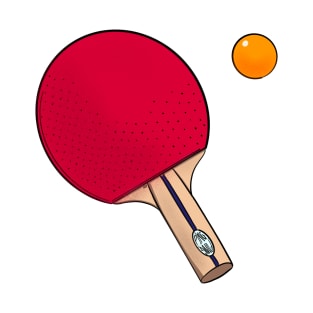 Ping Pong racket and ping pong ball T-Shirt