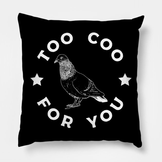 Funny Pigeon Pillow by Shirts That Bangs