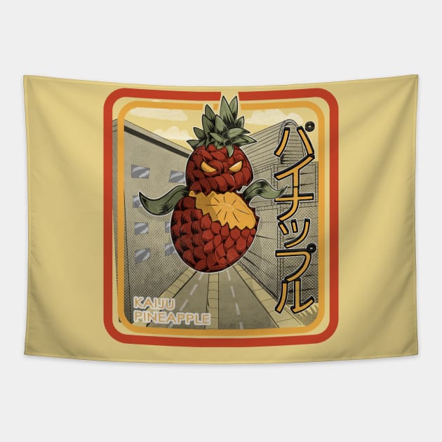 Giant Kaiju Pineapple Tapestry by W.Pyzel