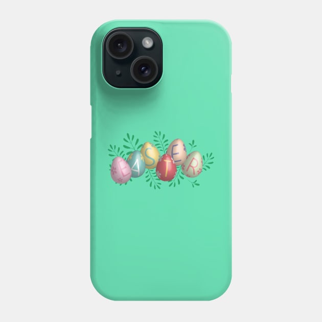 Easter Eggs Phone Case by HarlinDesign