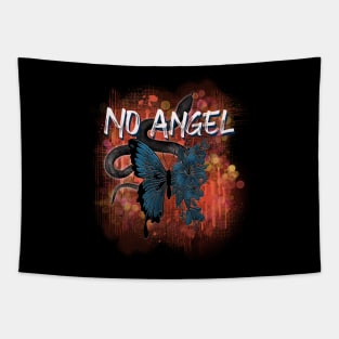 No Angel Design With A Snake And Blue Butterfly-Flowers Tapestry