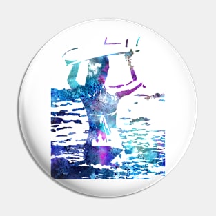 Surfer girl Pin