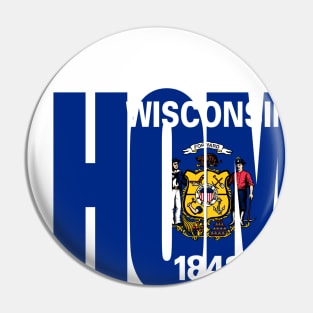 Wisconsin Home - State Flag Pin