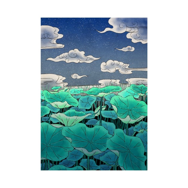 Minhwa: Cloud Pond B Type by koreanfolkpaint