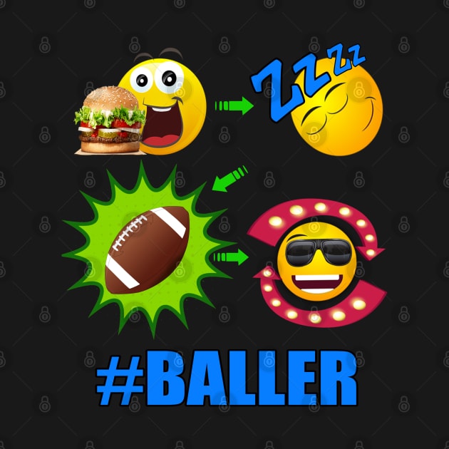 American Football Sports Baller Lifestyle by Duds4Fun