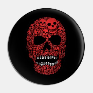 Halloween Dead Skull Pin