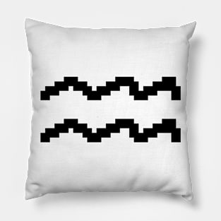 Aquarius pixel Pillow