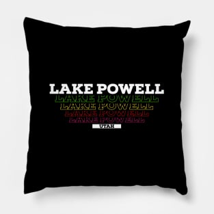 I Love Lake Powell Utah USA Vintage Pillow