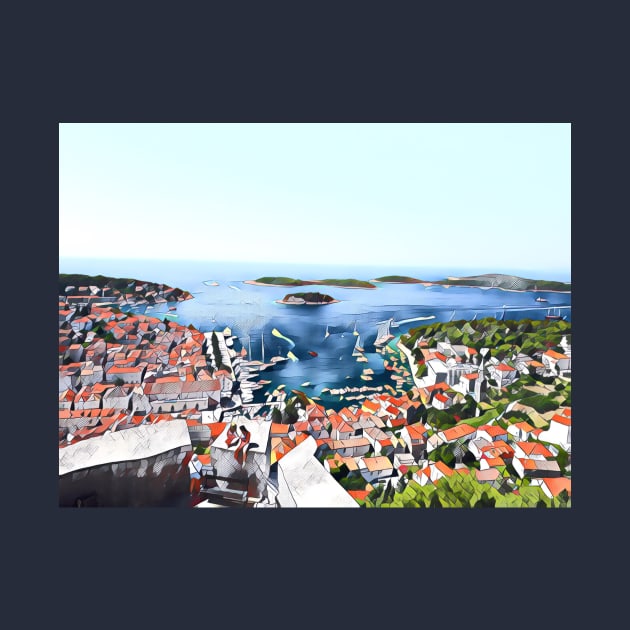 Hvar island from up high by ellaine13