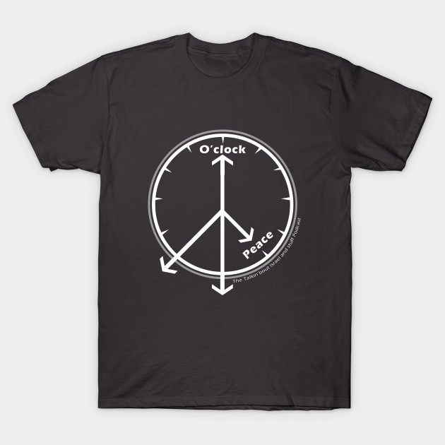 Discover It's Peace O'clock - White - Peace Symbol - T-Shirt