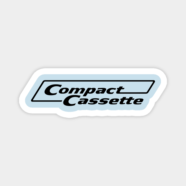 Compact Cassette Logo Magnet by Sudburied