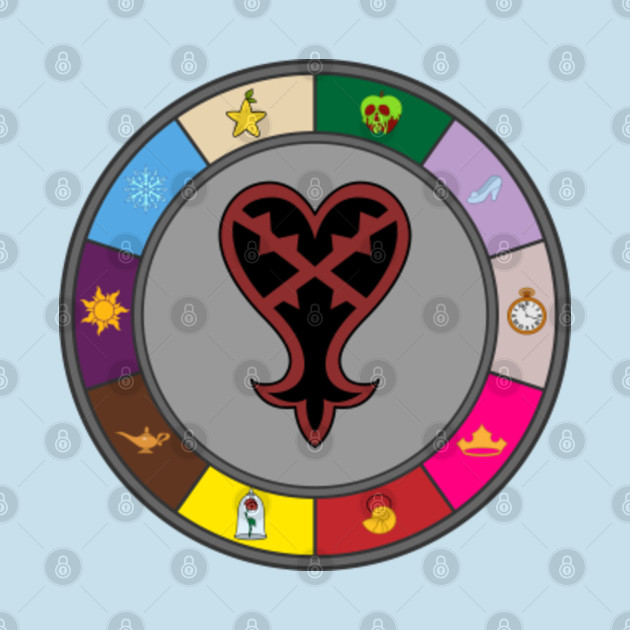 Disover Kingdom Hearts "Princesses of Heart" Cipher Wheel (Color) - Kingdom Hearts - T-Shirt