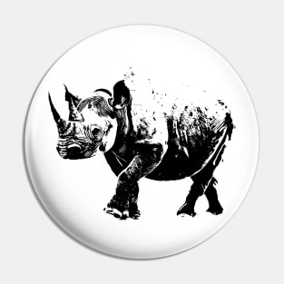 Rhinoceros Pin